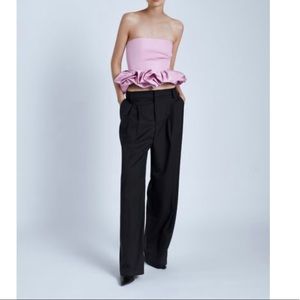 COPY - Adorable new Zara puff hem peplum like tube top